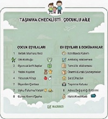 Çocuklu Taşınma Checklist